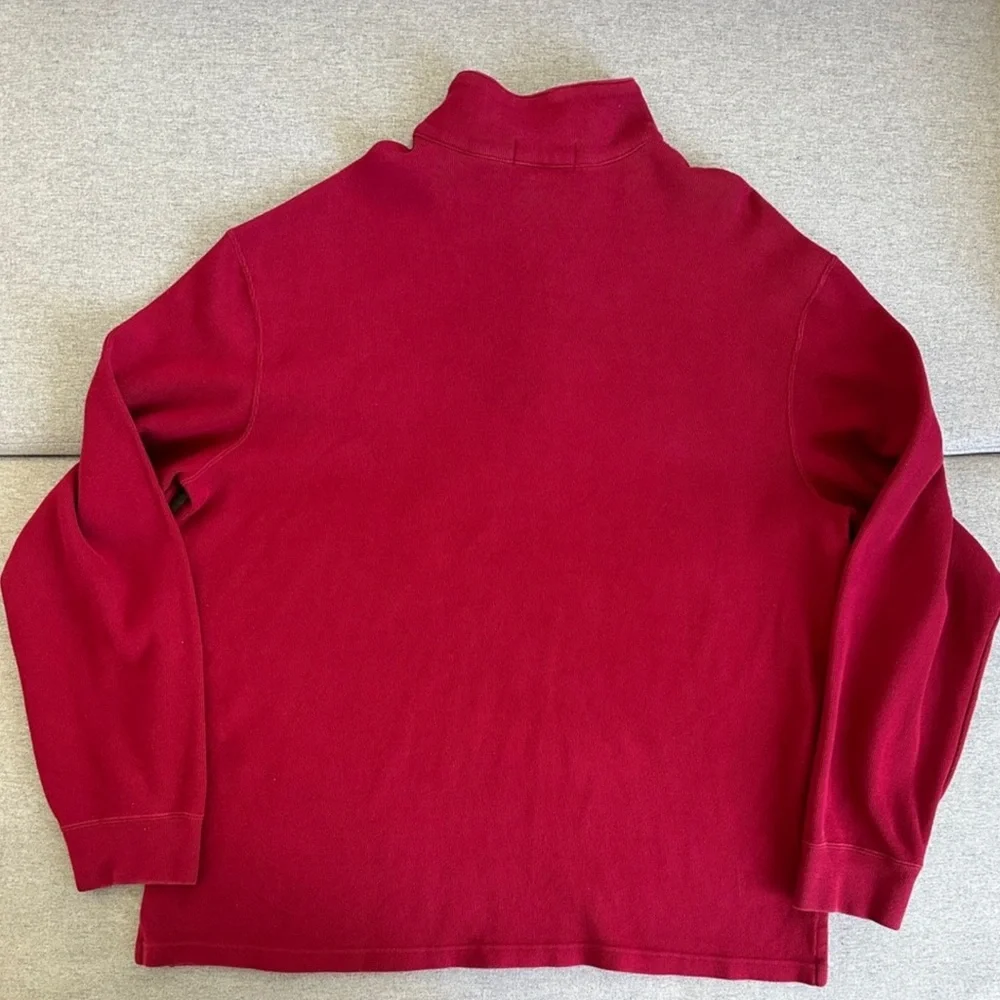 Polo Ralph Lauren Quarter Zip Pullover Jacket Men's Size XXL Red